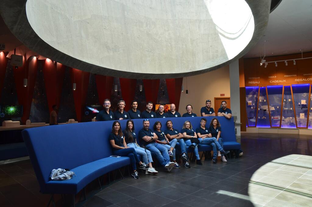 Part of the TNG staff at the visiting center