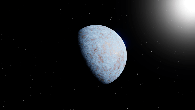 Artistic image of the exoplanetTOI-1853